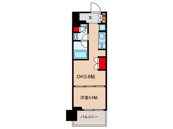 ウエリスアーバン水天宮前の物件間取画像